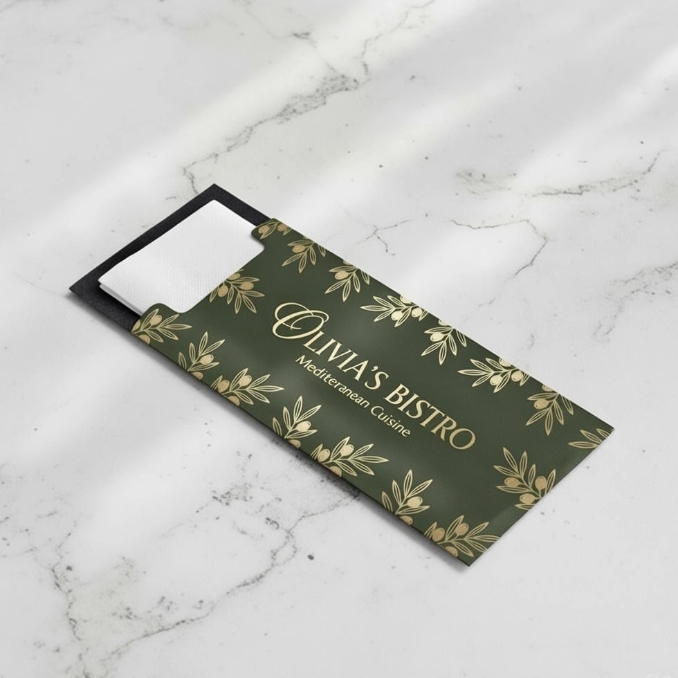 Cutlery Sleeves with Airlaid Napkin