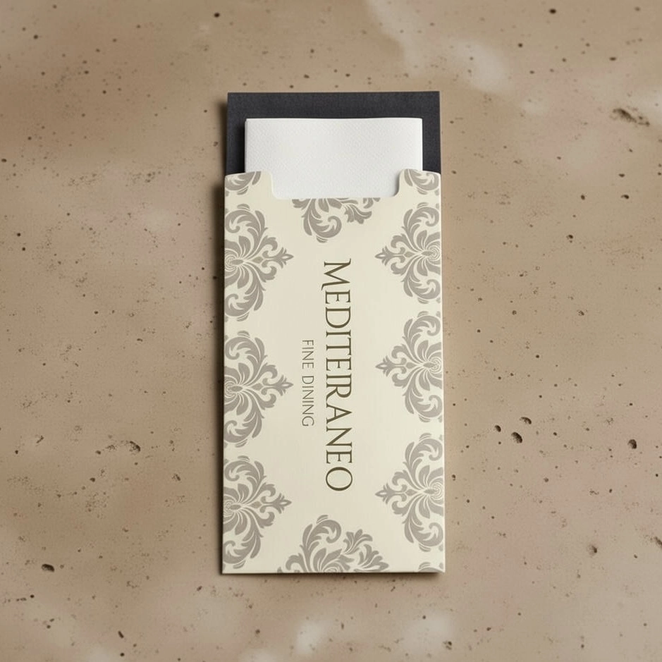 Cutlery Sleeves with Airlaid Napkin