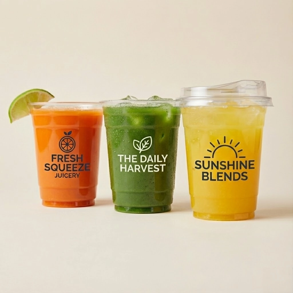 Custom Plastic Cups with Lid