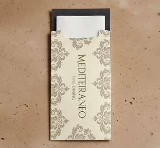 Cutlery Sleeves with Airlaid Napkin